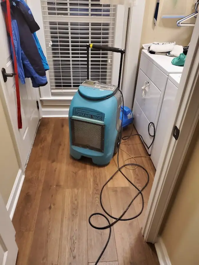 Commercial dehumidifier deployed for Flood Damage Cleanup in Palmetto Bay